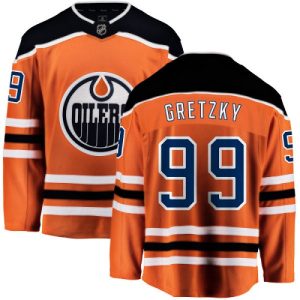 Herren Edmonton Oilers Eishockey Trikot Wayne Gretzky #99 Breakaway Orange Fanatics Branded Heim